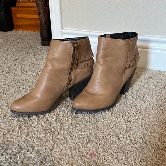 Khaki Ankle Boots - Picture 1 of 4